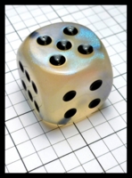 Dice : Dice - 6D Pipped - Clear Chessex Borealia Aquerple Large - GenCon Aug 2015